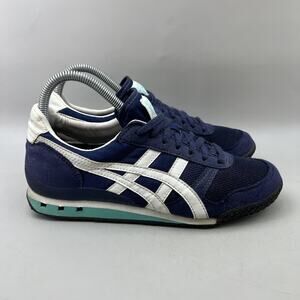 Onitsuka Tiger Ultimate 81 Running Shoes Women Size 7.5 Blue Comfort Sneakers